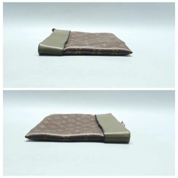 Louis Vuitton Tuileries Brown Monogram Canvas Clutch Bag 615-010225 - Picture 4 of 11